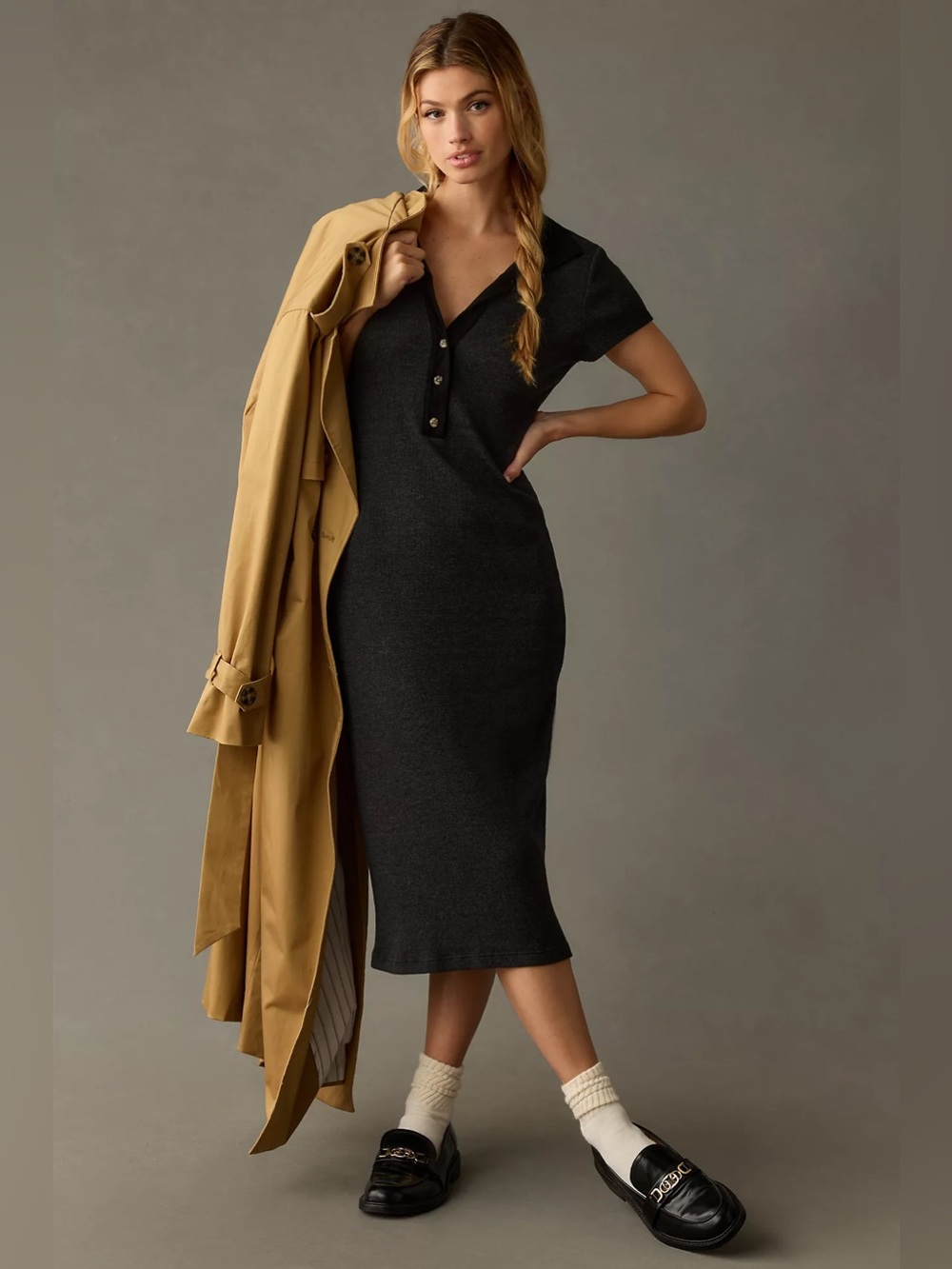 Anthro T. La Knit Polo Dress
